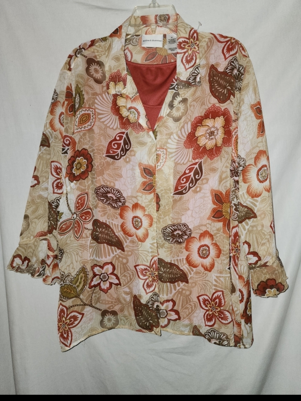 Alfred dunner womens size 18 floral print top